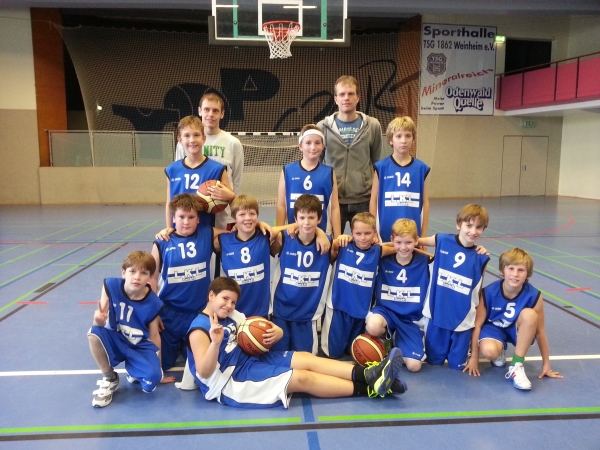 U12 Mannschaft der BG Viernheim/Weinheim 2013/2014